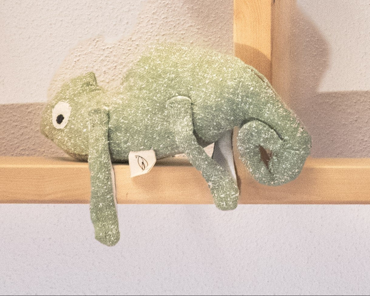 Stofftiere Chamäleon mit Klettbeinen