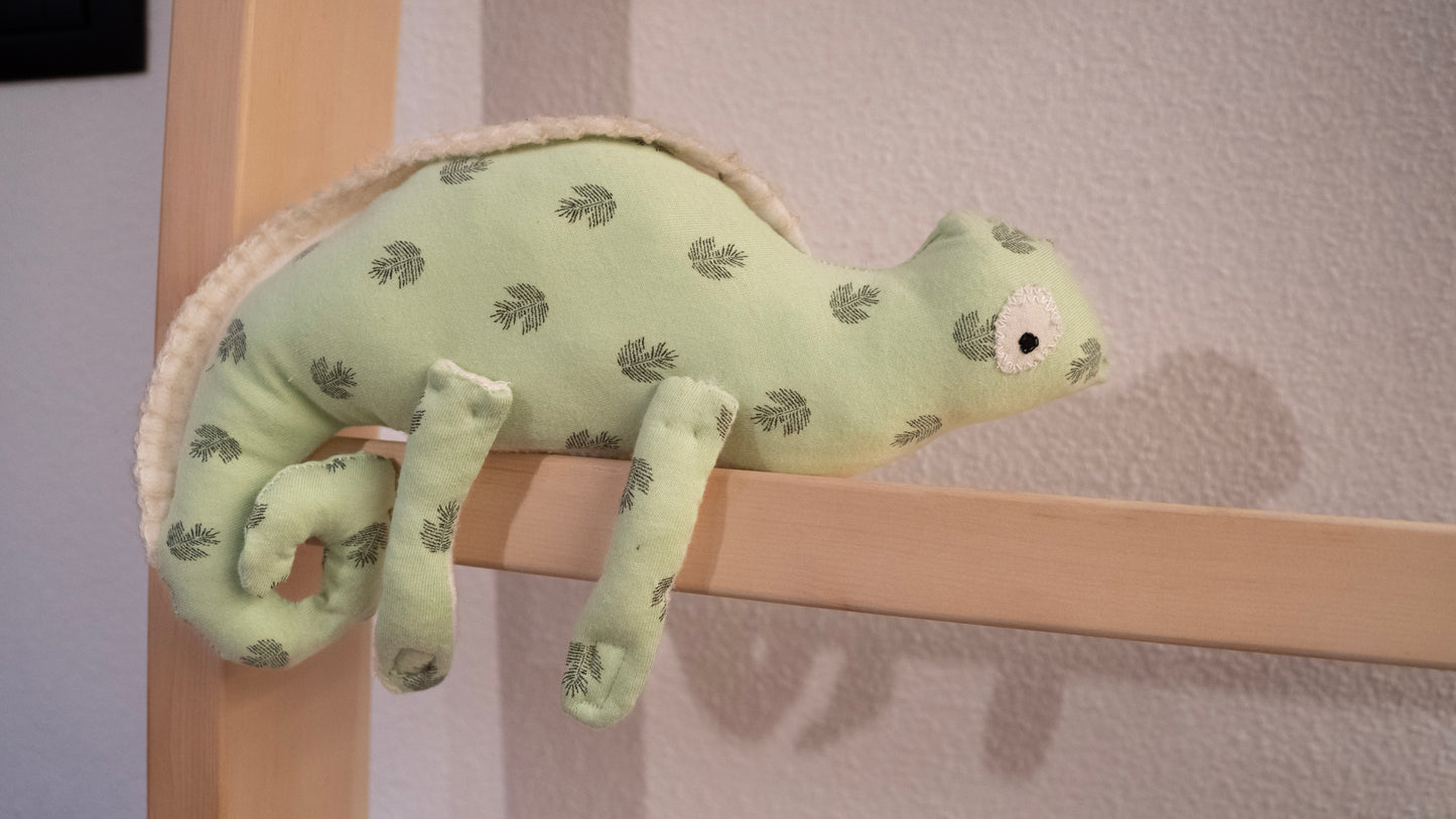 Stofftiere Chamäleon mit Klettbeinen