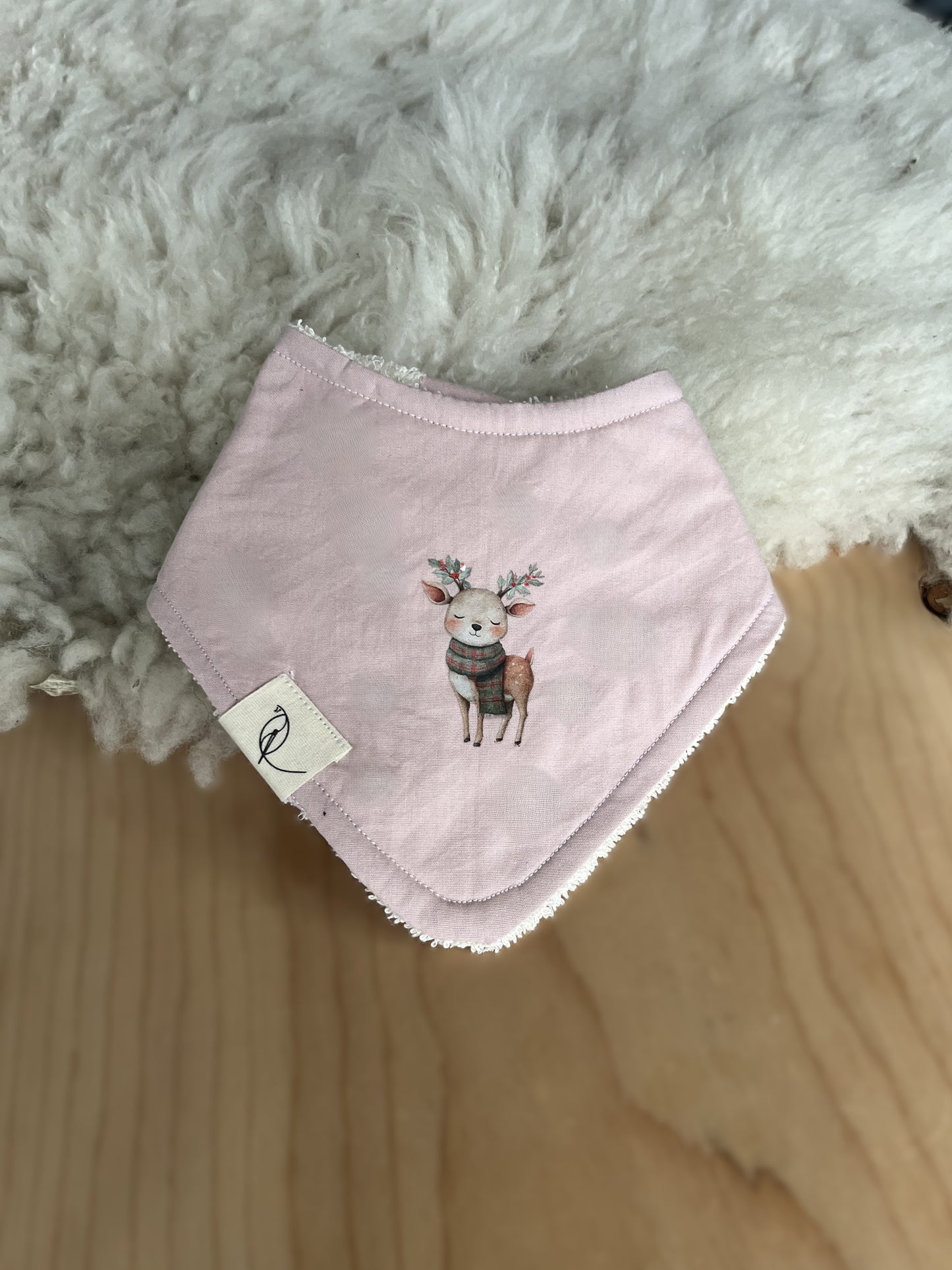 Weihnachtliches Dreieck-Lätzli Grösse verstellbar