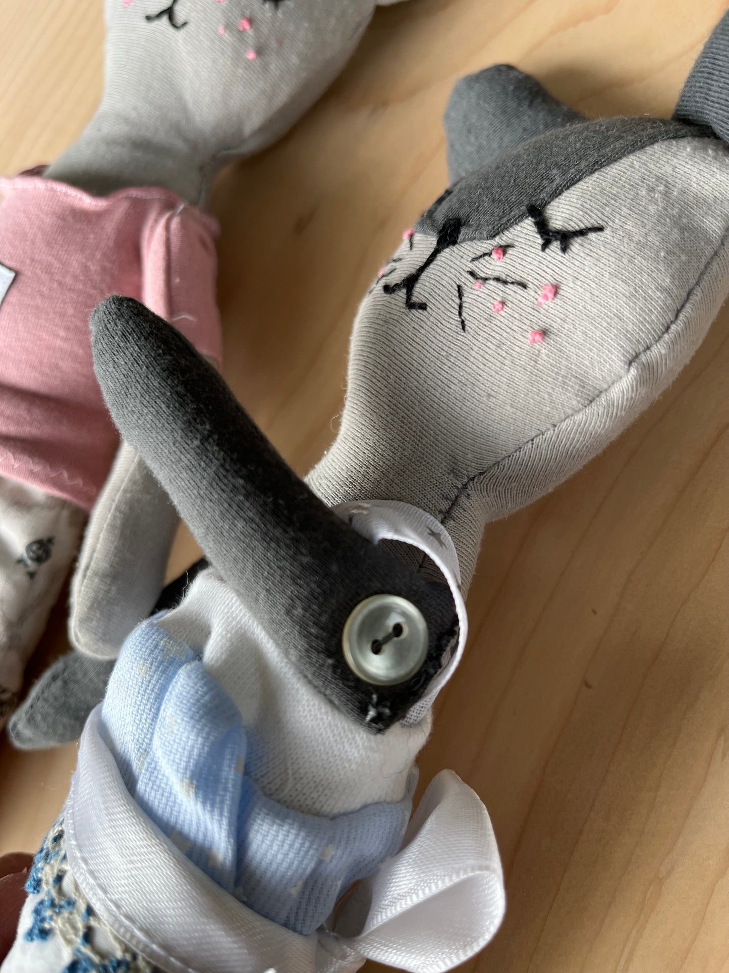 Stoffpuppen Katzen