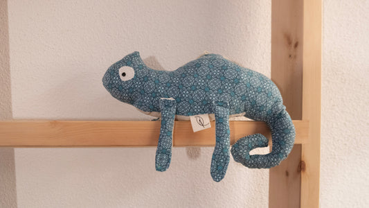 Stofftiere Chamäleon mit Klettbeinen